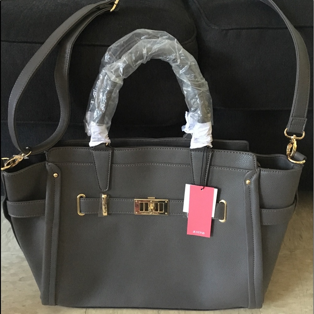 Gray Just Fab Purse